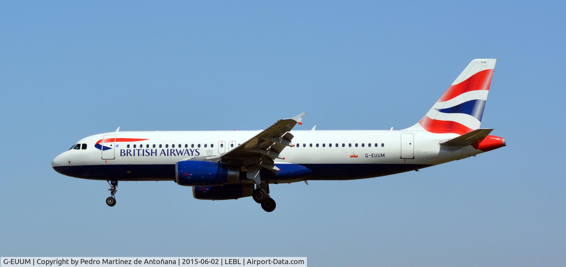 G-EUUM, 2002 Airbus A320-232 C/N 1907, El Prat Barcelona - España