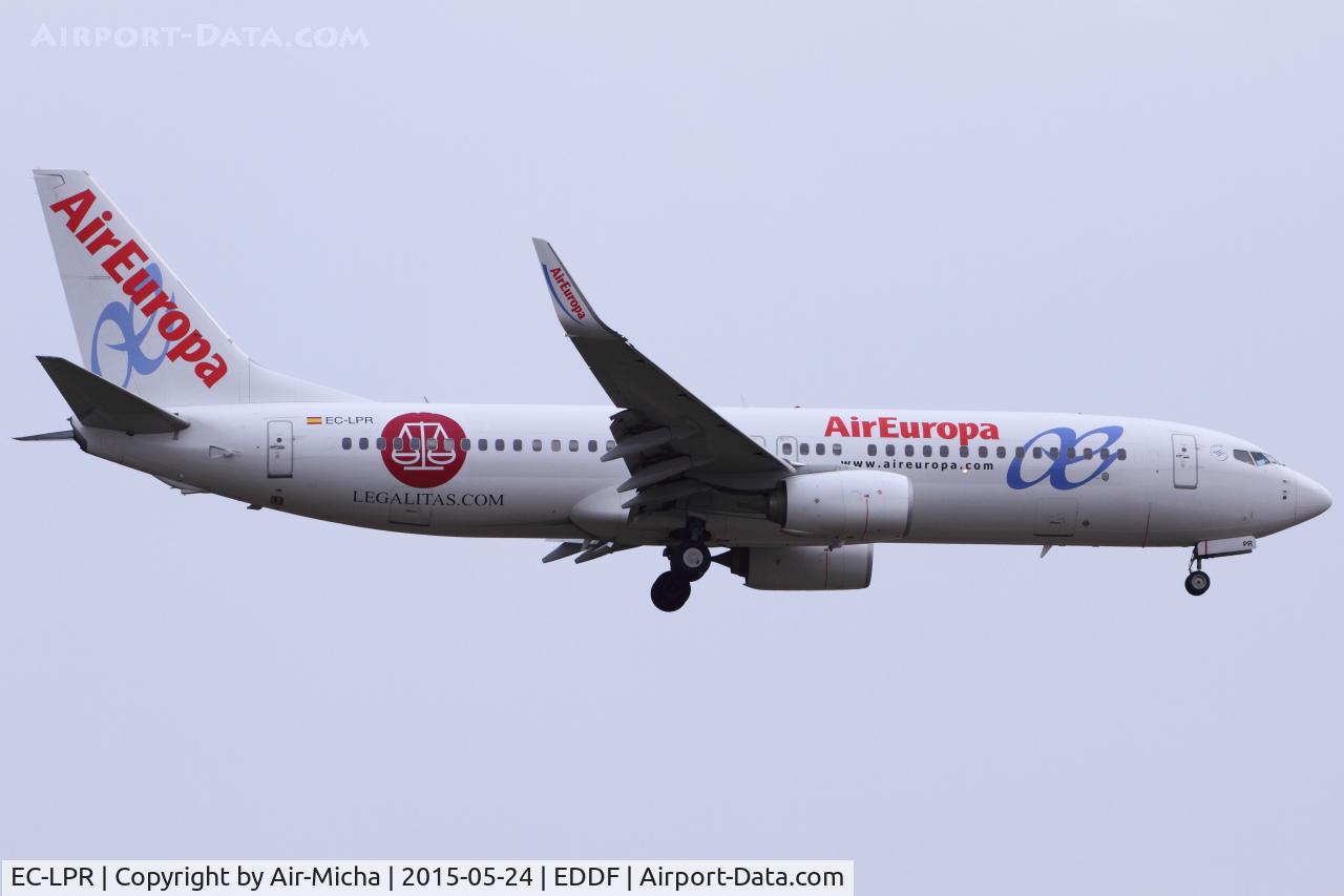 EC-LPR, 2012 Boeing 737-85P C/N 36588, Air Europa