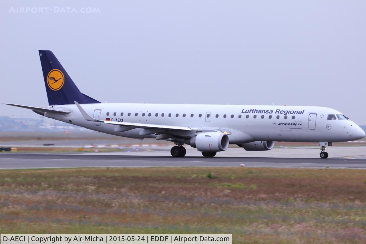 D-AECI, 2010 Embraer 190LR (ERJ-190-100LR) C/N 19000381, Lufthansa CityLine