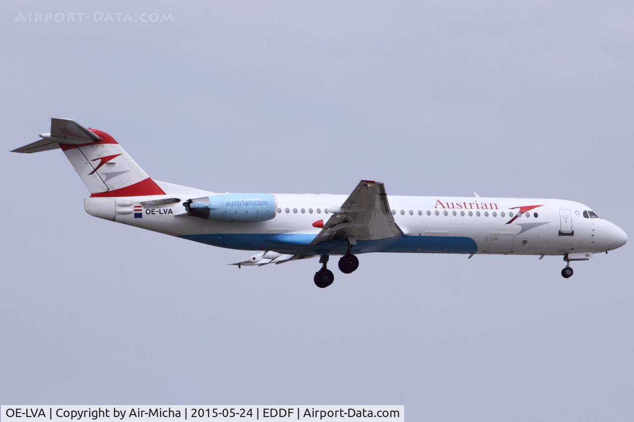 OE-LVA, 1994 Fokker 100 (F-28-0100) C/N 11490, Tyrolean Airways