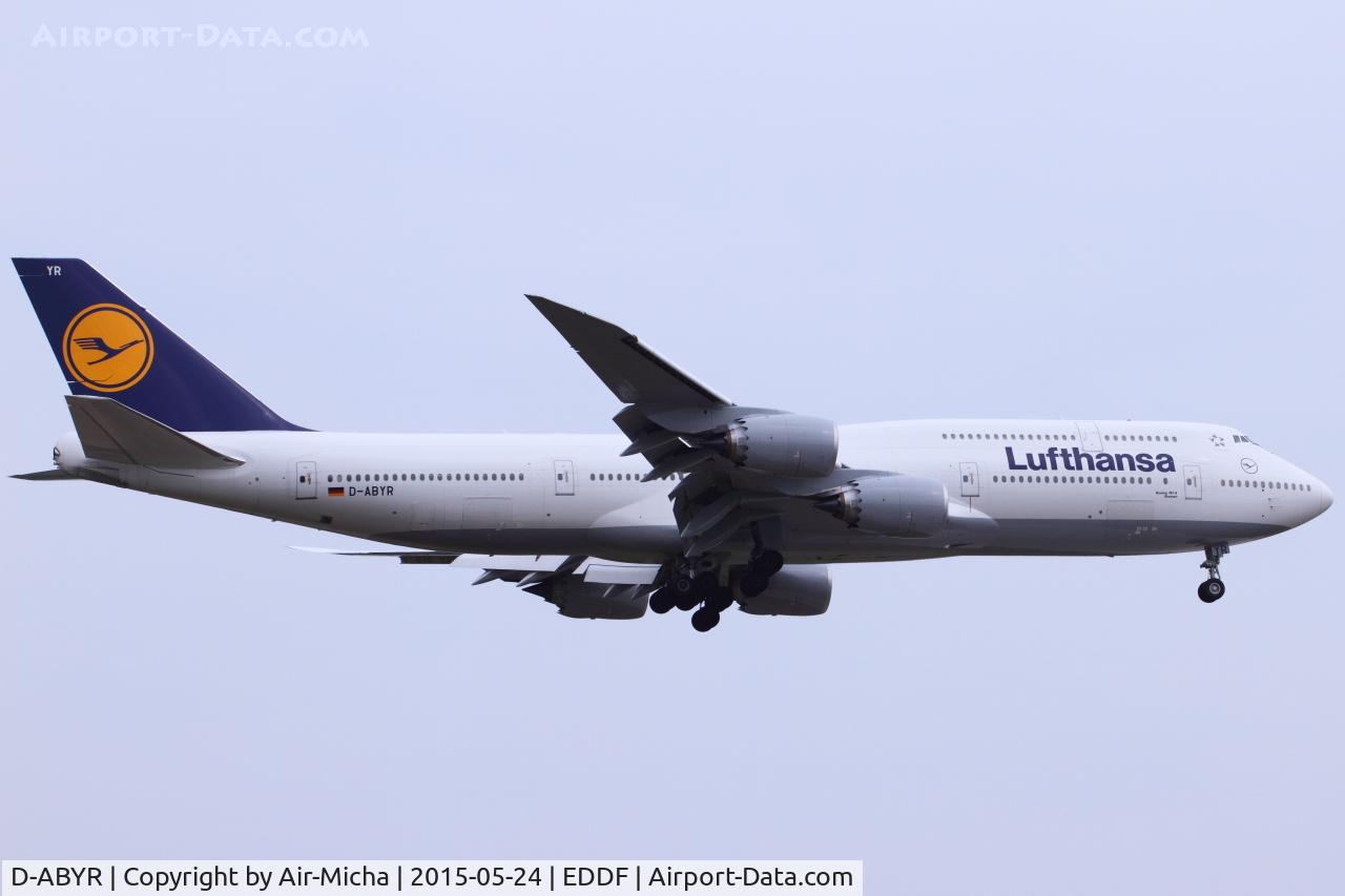 D-ABYR, 2014 Boeing 747-830 C/N 37842, Lufthansa