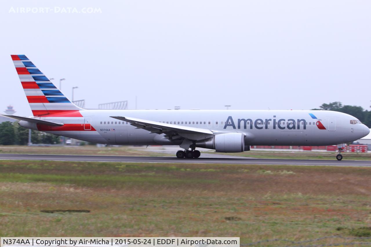 N374AA, 1992 Boeing 767-323 C/N 25201, American Airlines