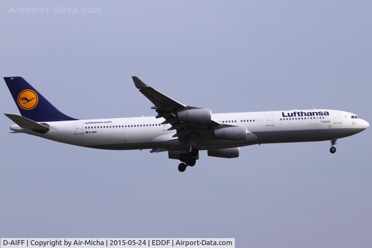 D-AIFF, 2001 Airbus A340-313X C/N 447, Lufthansa