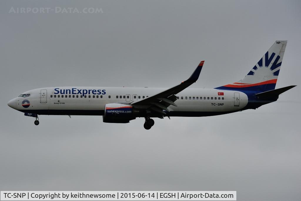 TC-SNP, 2010 Boeing 737-8HC C/N 40777, Holiday charter.