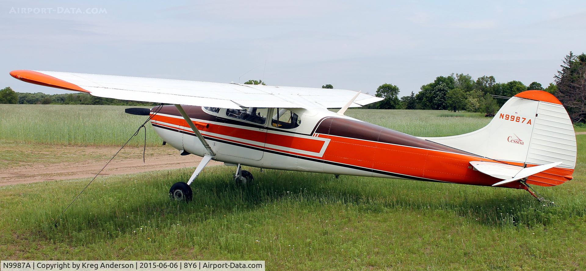 N9987A, 1950 Cessna 170A C/N 19557, EAA Chapter 551 Bean and Brat Fly-in