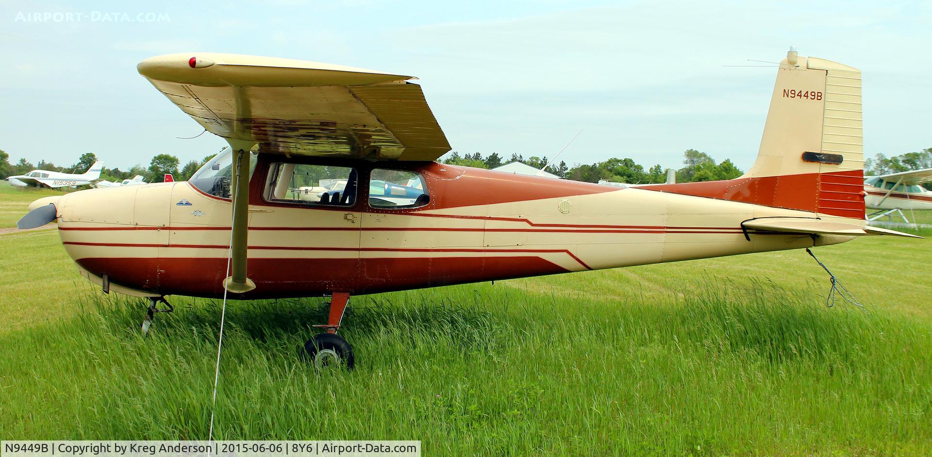 N9449B, 1958 Cessna 175 Skylark C/N 55249, EAA Chapter 551 Bean and Brat Fly-in