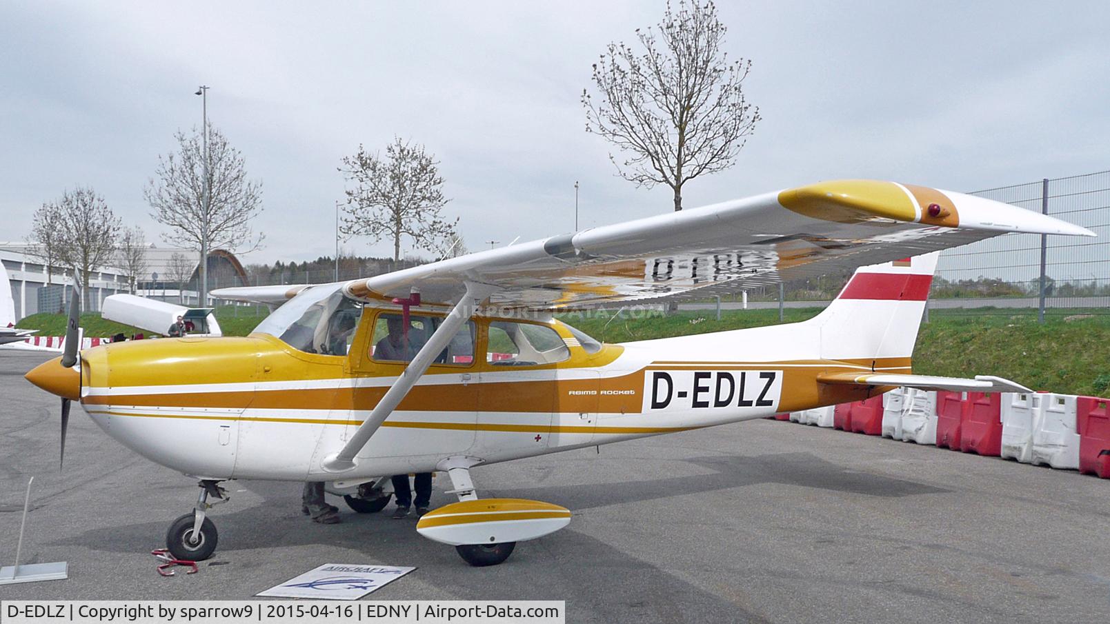 D-EDLZ, 1972 Reims FR172H Reims Rocket C/N FR17200279, advertised for sale at Aero Friedrichshafen 2015-04-16