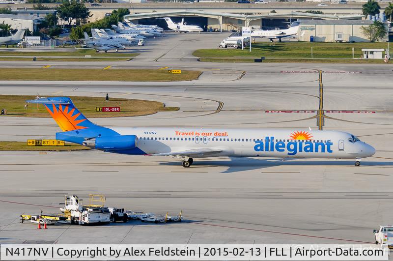 N417NV, 1992 McDonnell Douglas MD-83 (DC-9-83) C/N 53347, Ft. Lauderdale