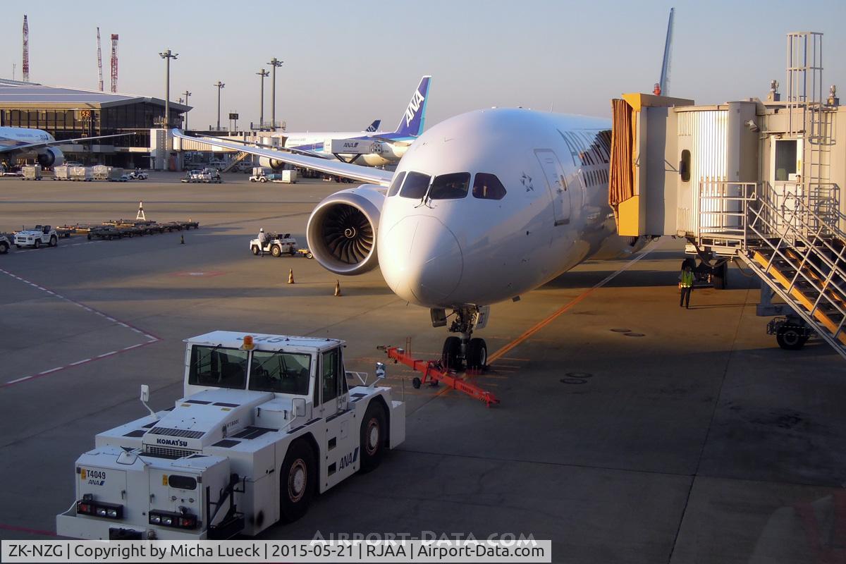 ZK-NZG, 2014 Boeing 787-9 Dreamliner Dreamliner C/N 37963, Getting ready for the ride home to AKL