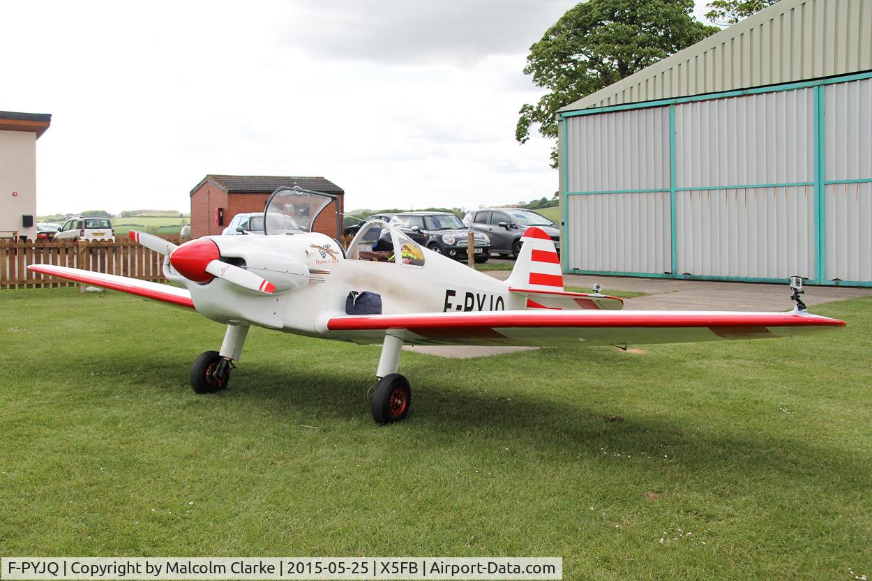 F-PYJQ, 1981 Nicollier HN-433 Menestrel C/N 02, Nicollier HN-433 Menestrel, a visitor from France at Fishburn Airfield,  May 25th 2015.