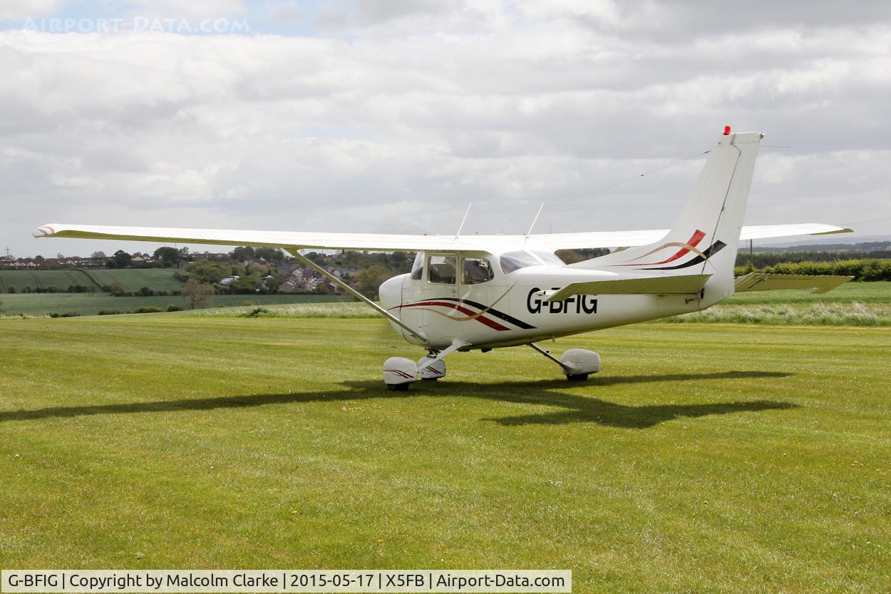 G-BFIG, 1977 Reims FR172K Hawk XP C/N 0615, Reims FR172K Hawk XP at the opening of Fishburn Airfield's new clubhouse, May 17th 2015.