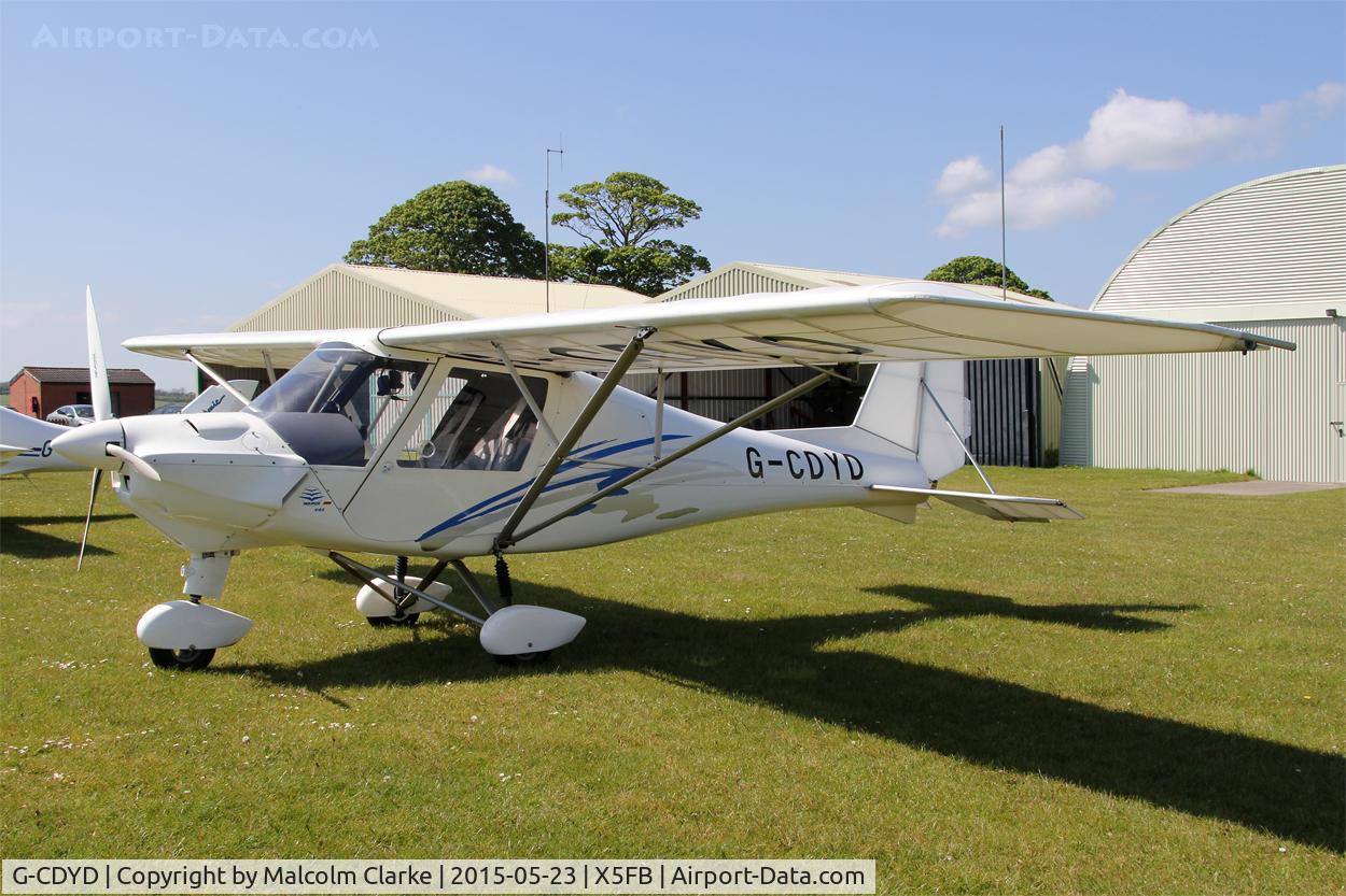 G-CDYD, 2006 Comco Ikarus C42 FB80 C/N 0604-6812, Ikarus C42 FB80 at Fishburn Airfield, May 23rd 2015.