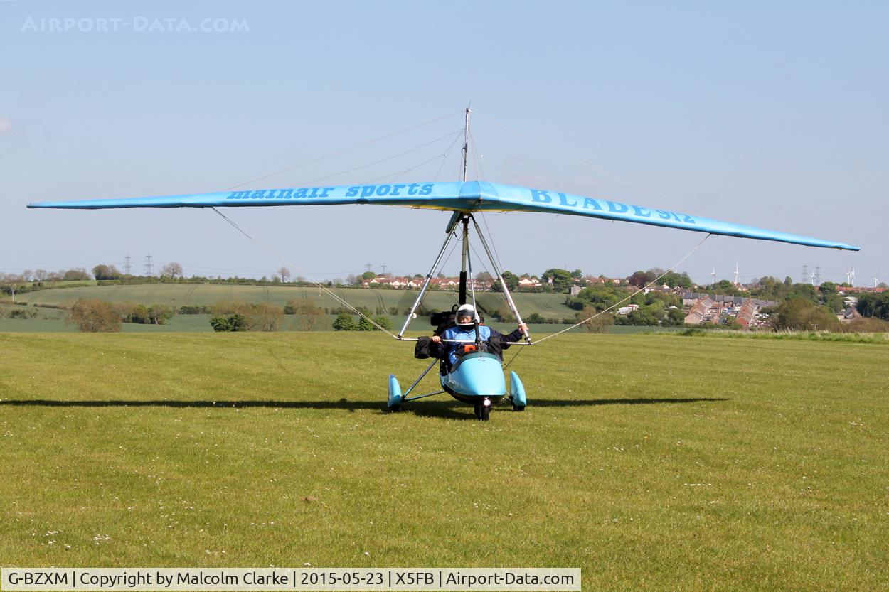G-BZXM, 2001 Mainair Blade 912 C/N 1283-0501-7-W1078, Mainair Blade 912 at Fishburn Airfield, May 23rd 2015.