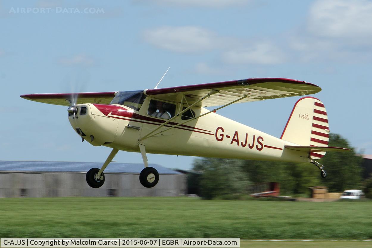 G-AJJS, 1947 Cessna 120 C/N 13047, Cessna 120 at The Real Aeroplane Club's Radial Engine Aircraft Fly-In, Breighton Airfield, June 7th 2015.