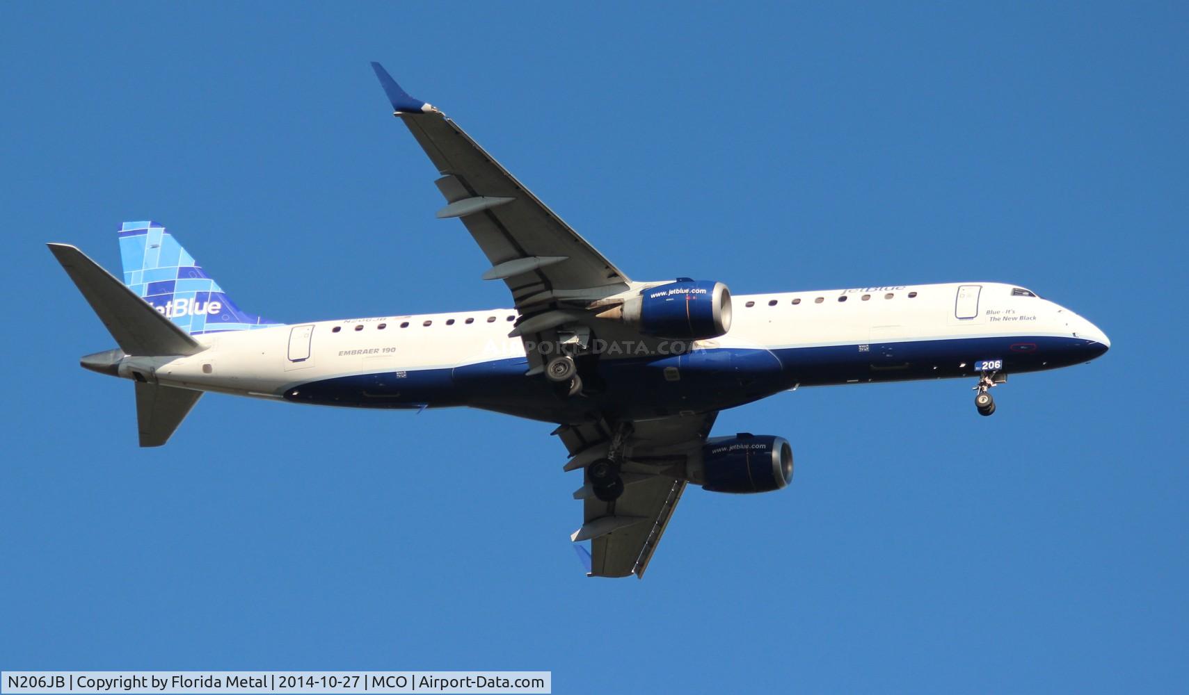 N206JB, 2006 Embraer 190AR (ERJ-190-100IGW) C/N 19000025, Jet Blue