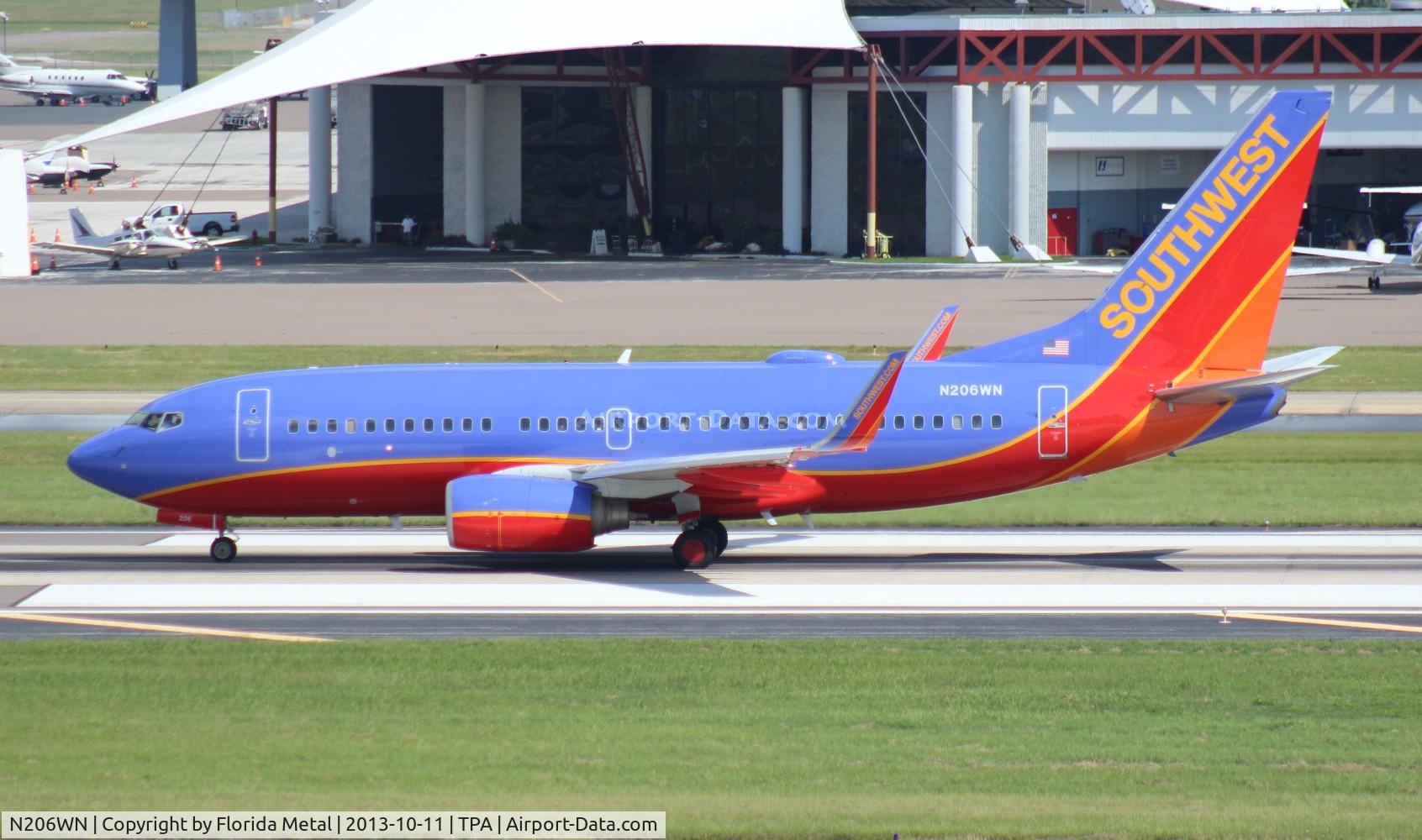 N206WN, 2005 Boeing 737-7H4 C/N 34011, Southwest