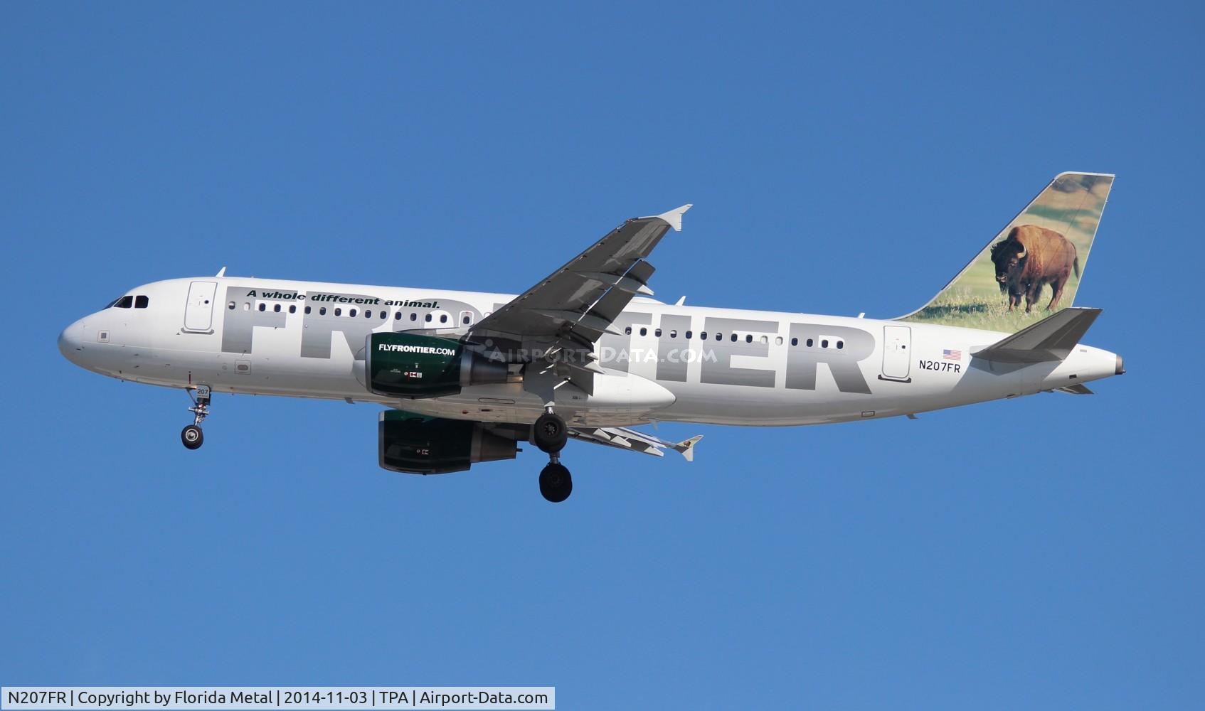 N207FR, 2010 Airbus A320-214 C/N 4307, Thunder the Bison