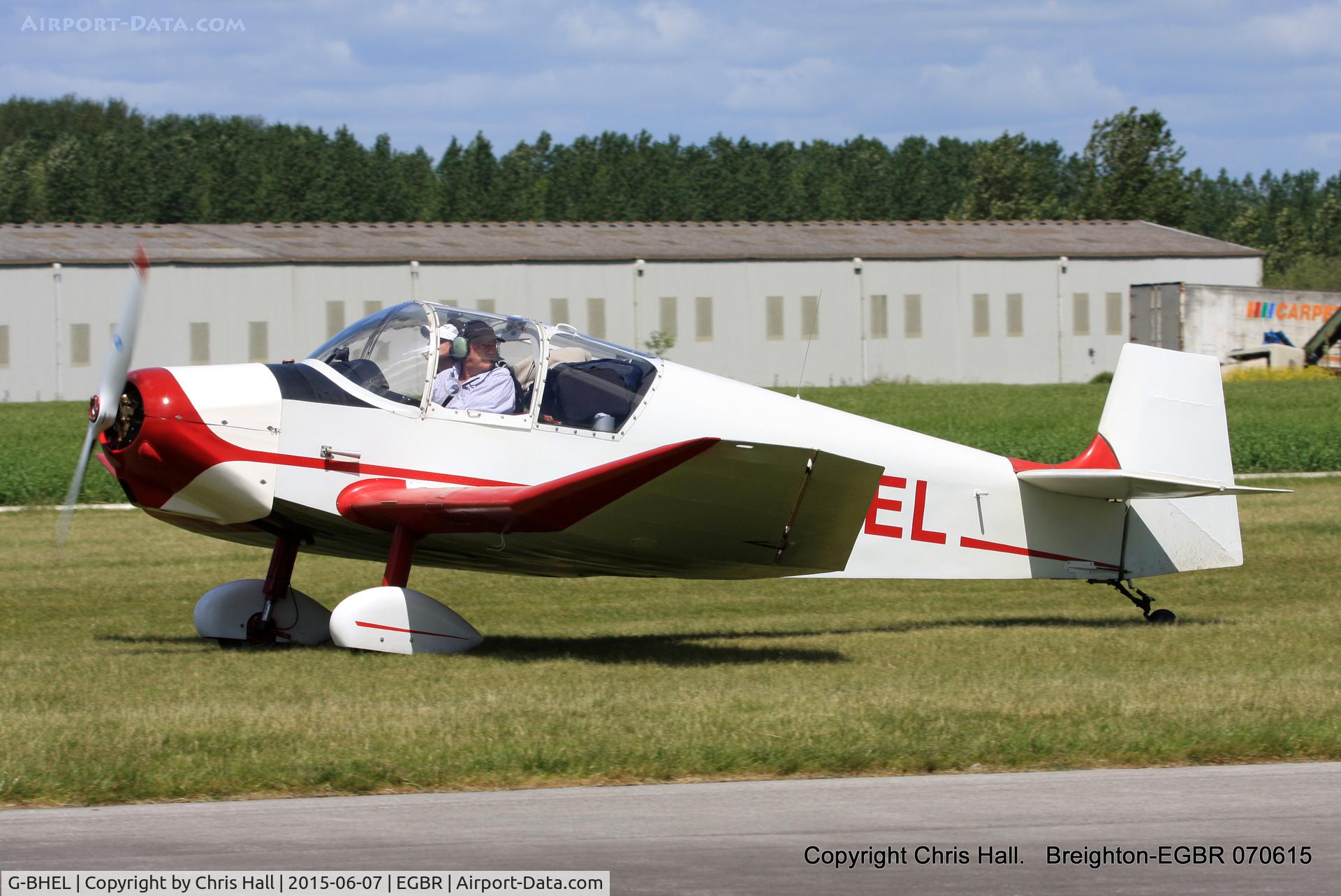 G-BHEL, 1957 SAN Jodel D-117 C/N 735, at Breighton's Summer fly in