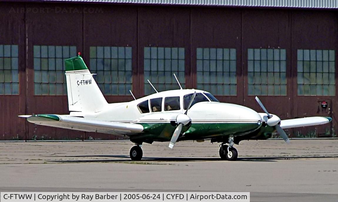 C-FTWW, 1960 Piper PA-23-250 C/N 27 195, Piper PA-23-250 Aztec [27-195] Brantford~C 24/06/2005