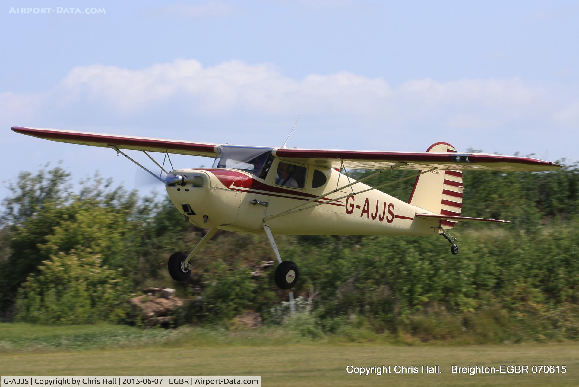 G-AJJS, 1947 Cessna 120 C/N 13047, at Breighton's Summer fly in