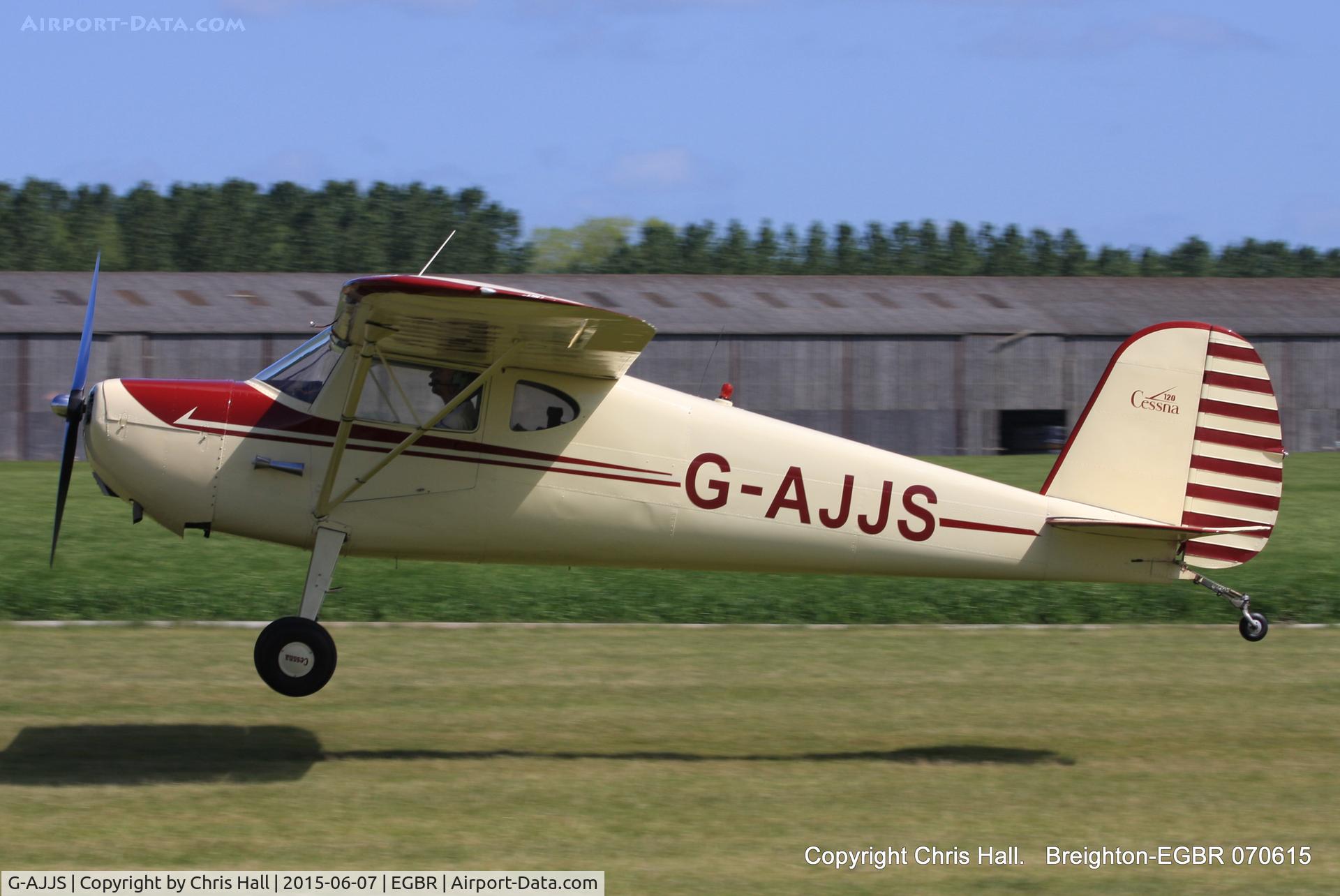 G-AJJS, 1947 Cessna 120 C/N 13047, at Breighton's Summer fly in