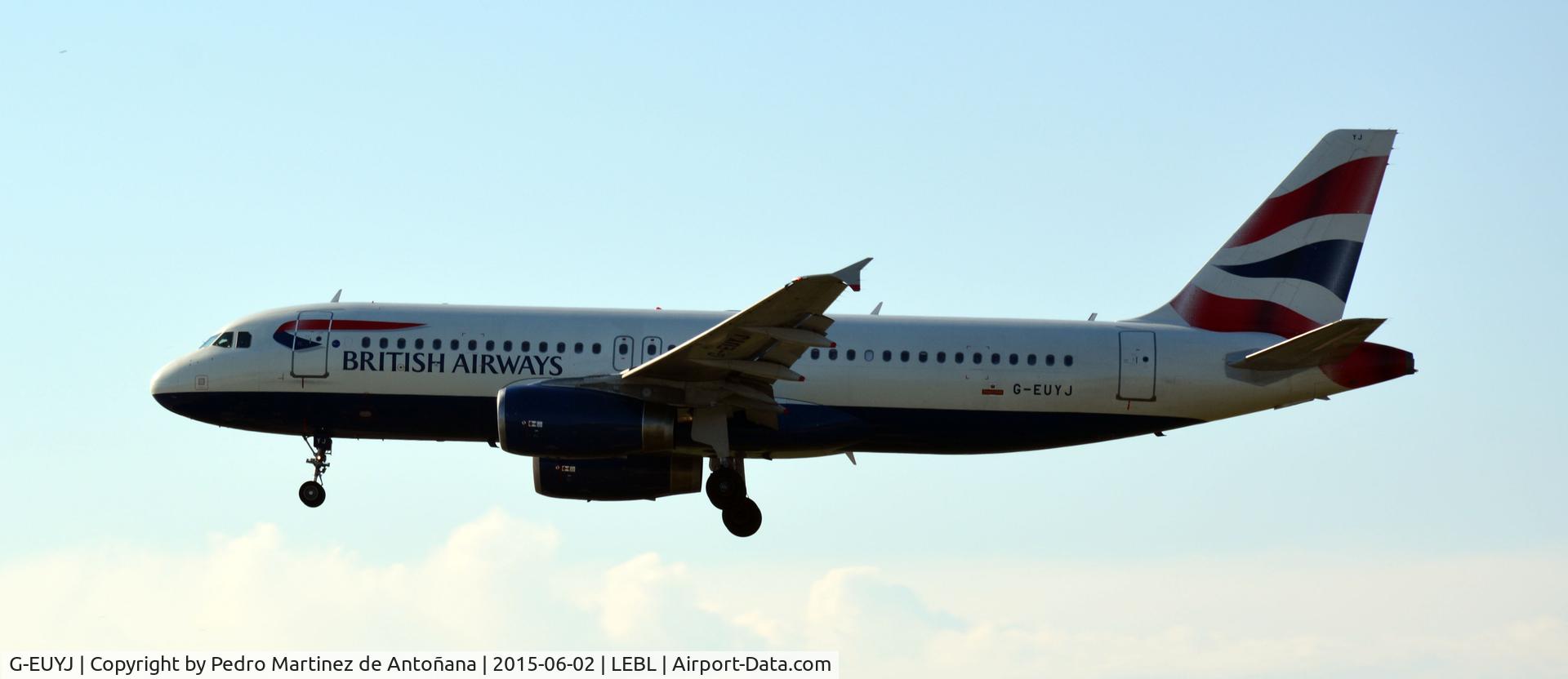G-EUYJ, 2010 Airbus A320-232 C/N 4464, El Prat Barcelona - España