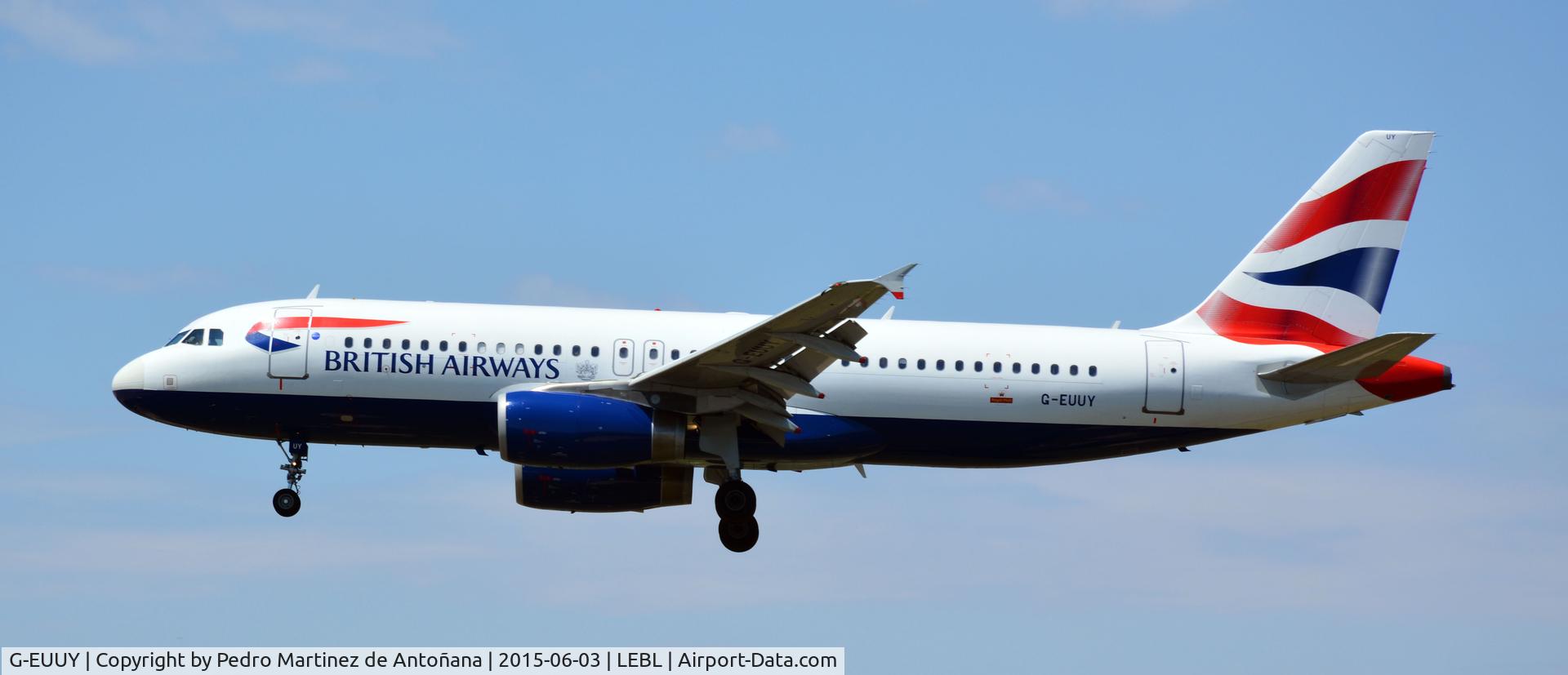 G-EUUY, 2008 Airbus A320-232 C/N 3607, El Prat Barcelona - España