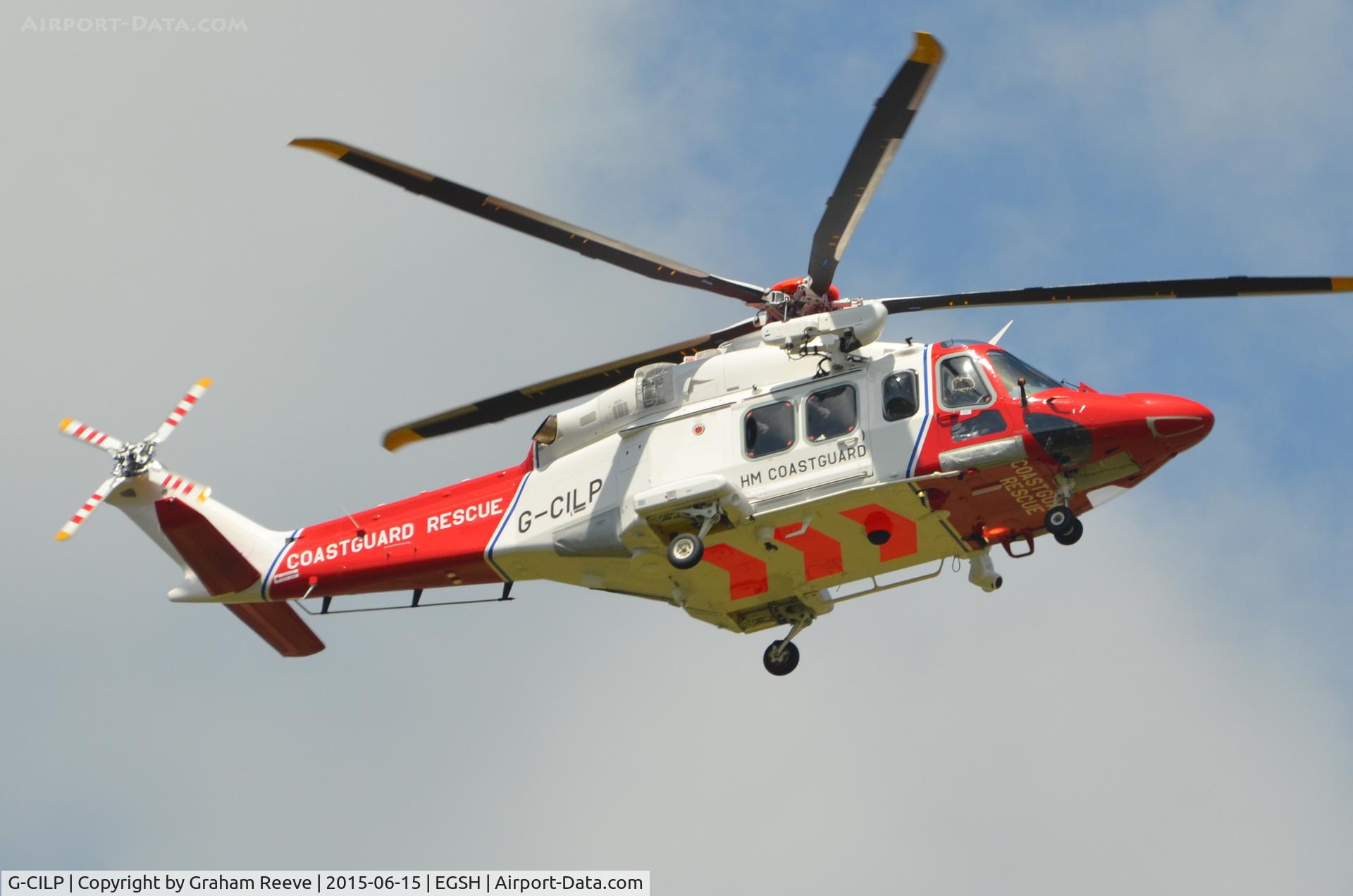 G-CILP, 2014 AgustaWestland AW-139 C/N 31590, Landing at Norwich.