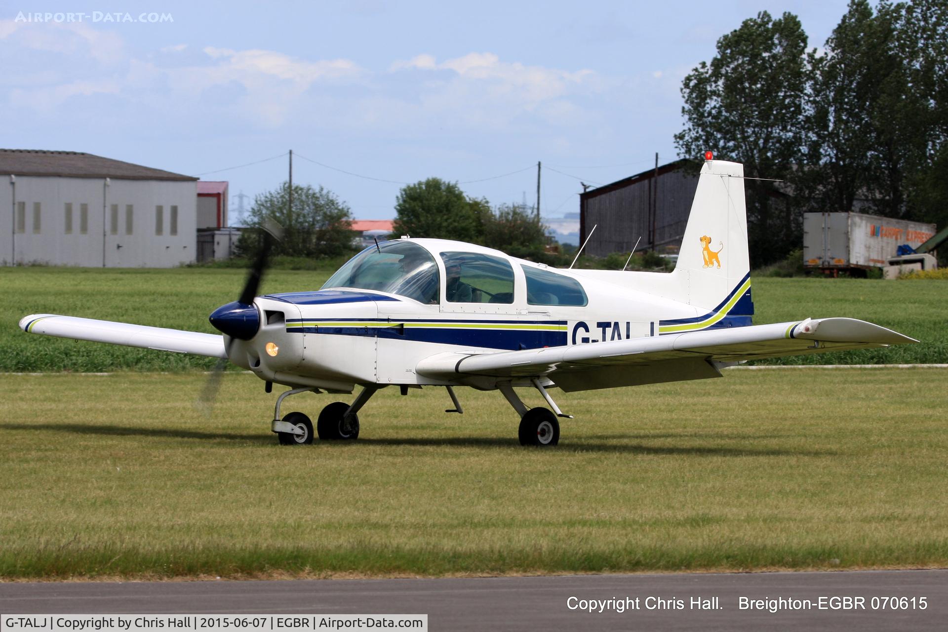 G-TALJ, 1973 Grumman American AA-5 Traveler C/N AA5-0479, at Breighton's Summer fly in