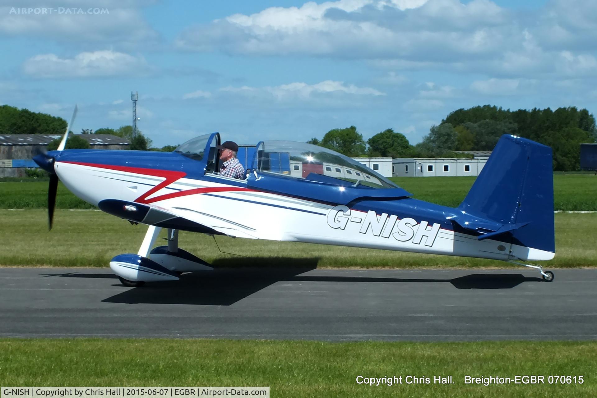 G-NISH, 2012 Vans RV-8 C/N PFA 303-13187, at Breighton's Summer fly in