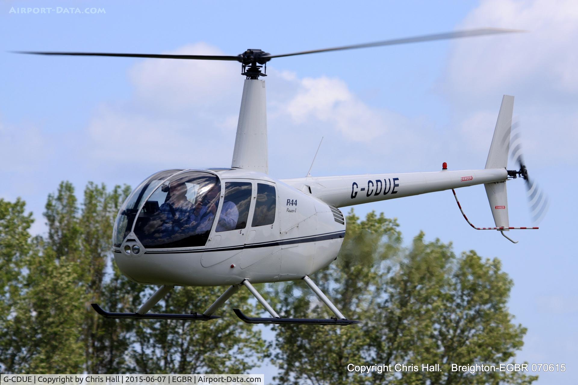 G-CDUE, 2005 Robinson R44 Raven C/N 1549, at Breighton's Summer fly in