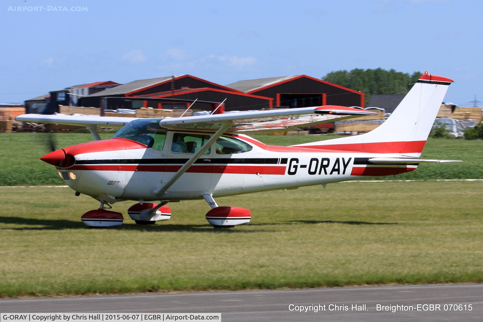 G-ORAY, 1980 Reims F182Q Skylane C/N 0132, at Breighton's Summer fly in
