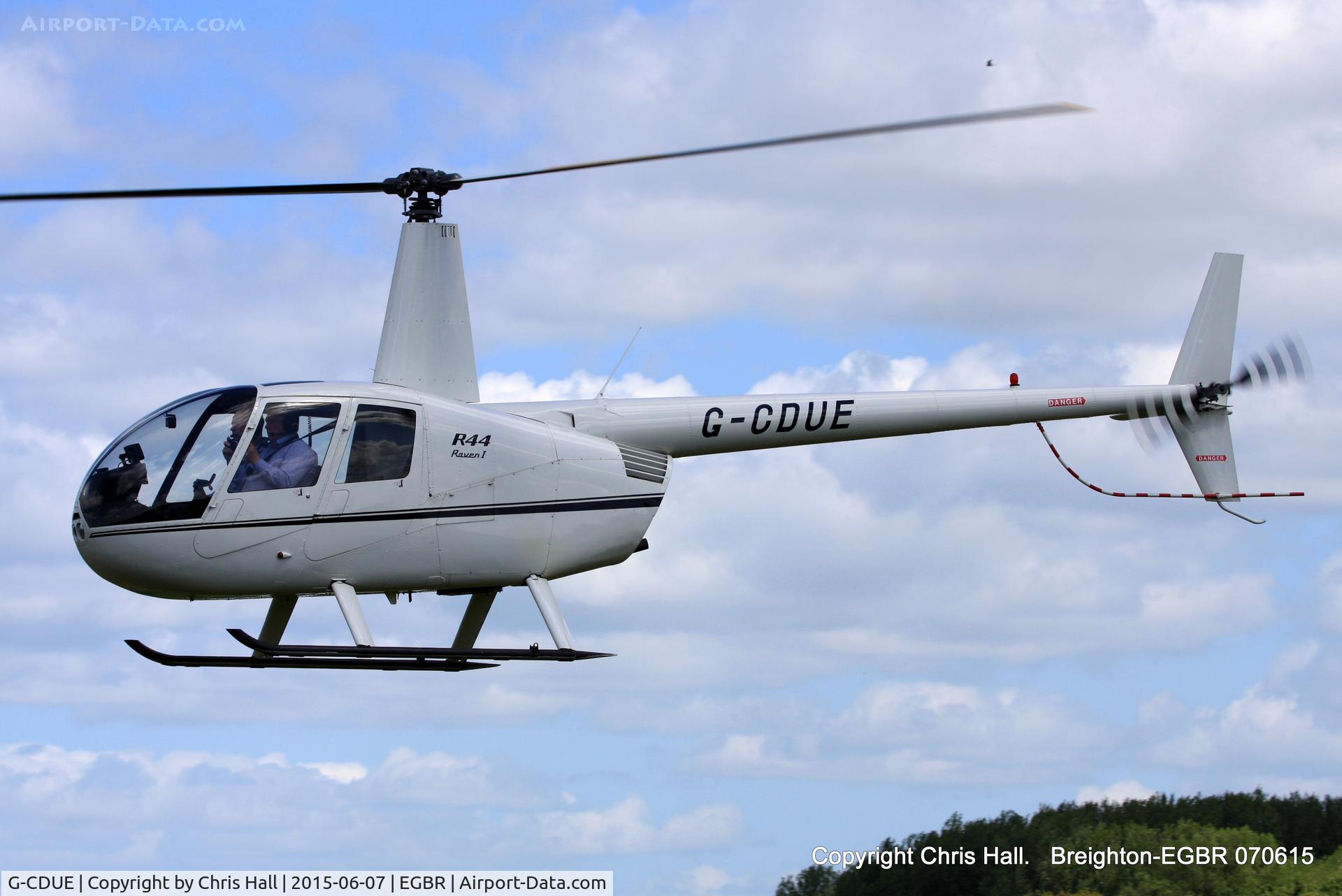 G-CDUE, 2005 Robinson R44 Raven C/N 1549, at Breighton's Summer fly in
