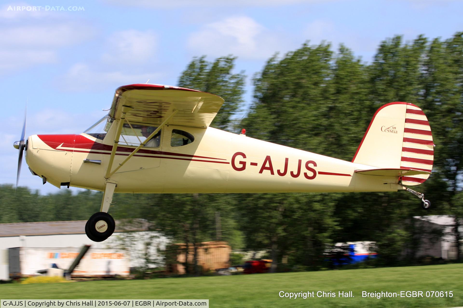 G-AJJS, 1947 Cessna 120 C/N 13047, at Breighton's Summer fly in