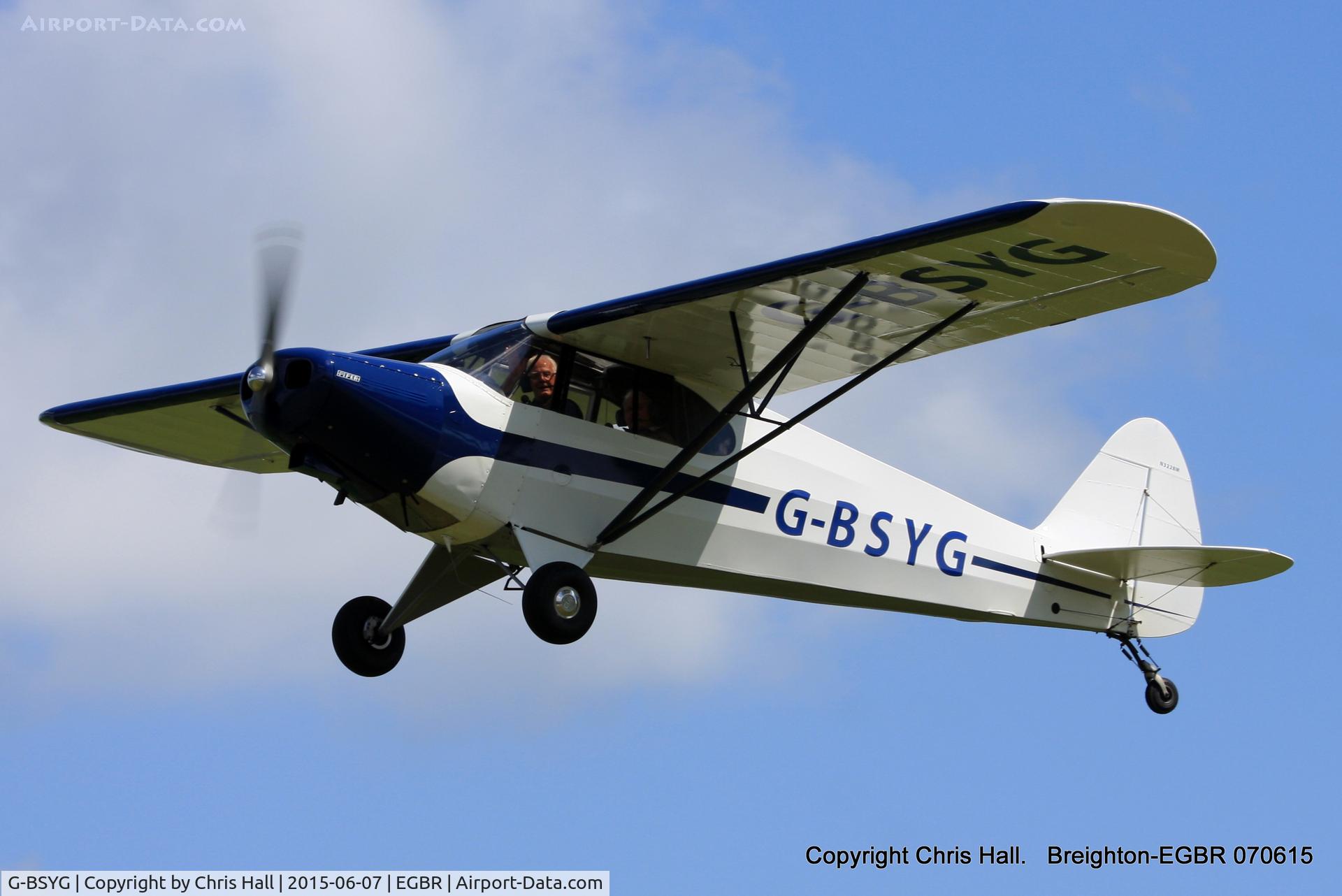 G-BSYG, 1947 Piper PA-12 Super Cruiser C/N 12-2106, at Breighton's Summer fly in