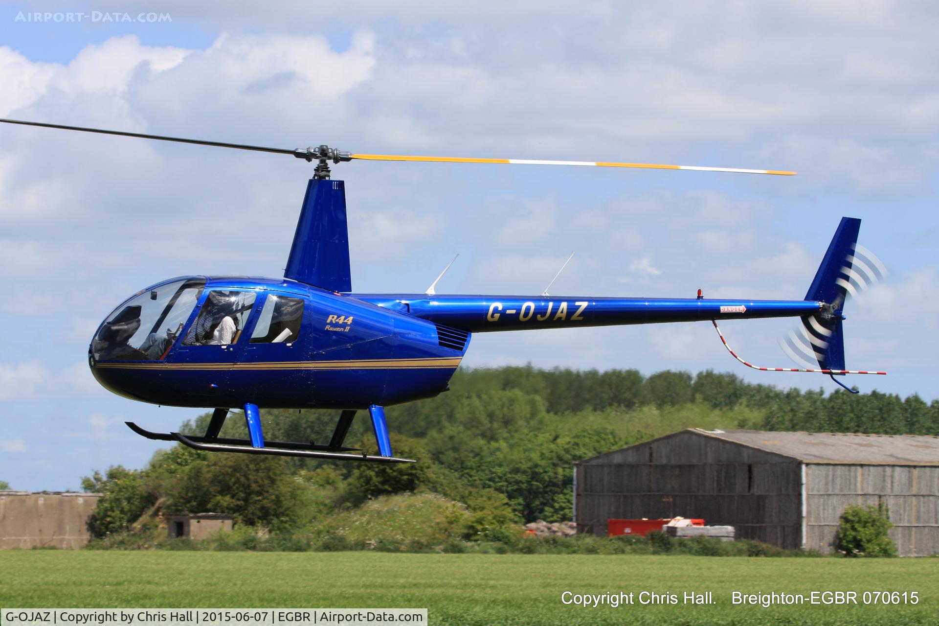 G-OJAZ, 2006 Robinson R44 Raven II C/N 11216, at Breighton's Summer fly in