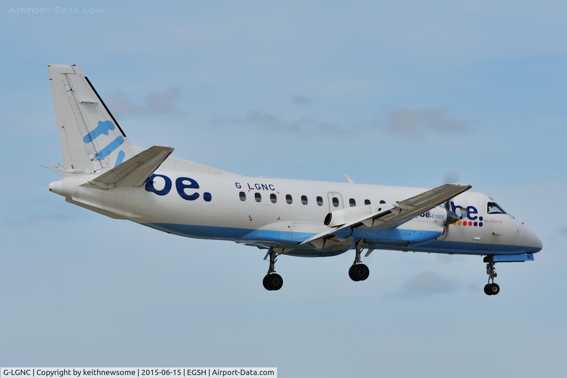 G-LGNC, 1992 Saab 340B C/N 340B-318, Arriving for spray.