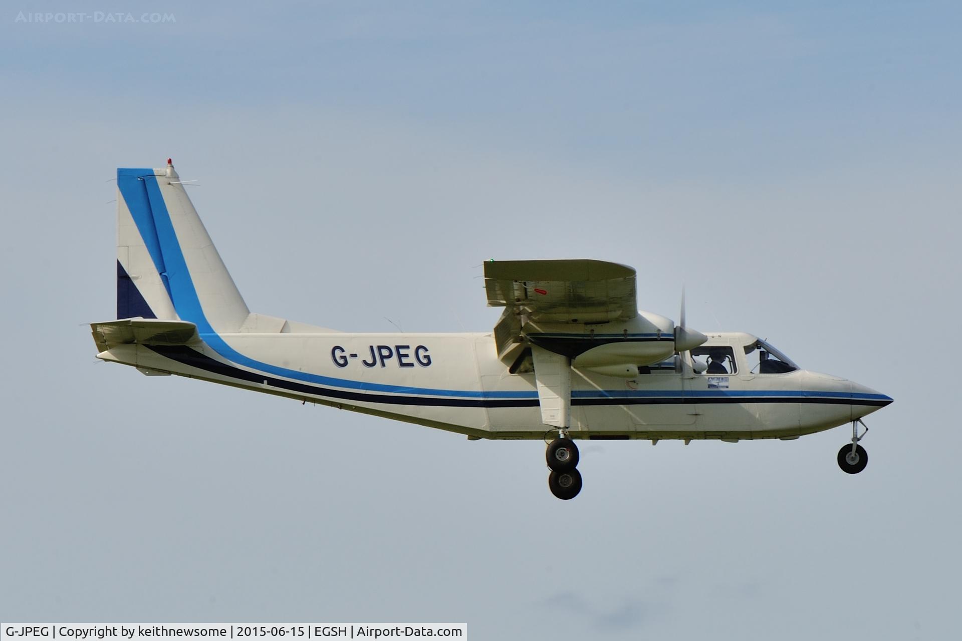 G-JPEG, 1976 Britten-Norman BN-2A-20 Islander C/N 541, Regular visitor.