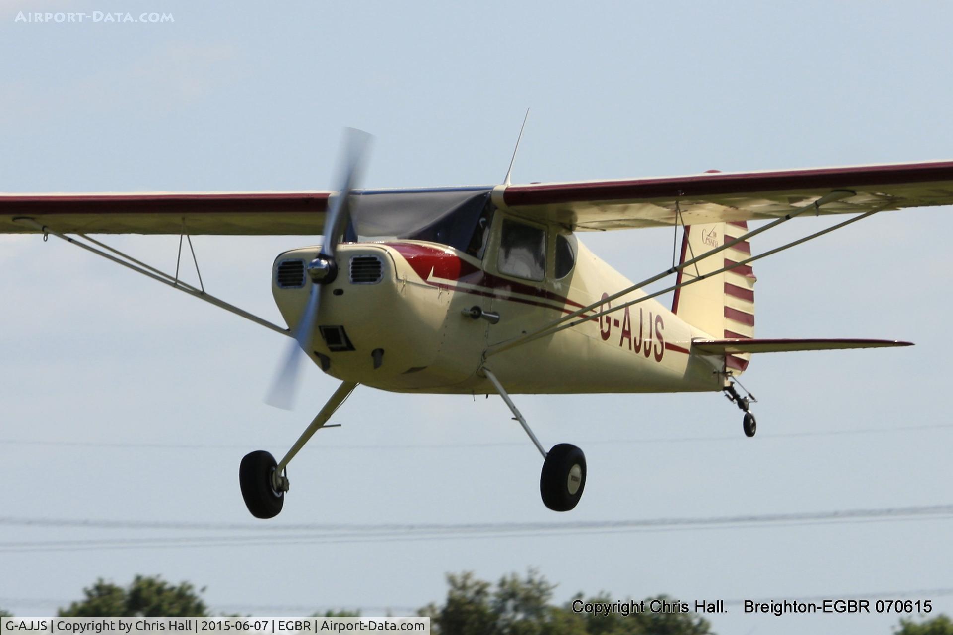 G-AJJS, 1947 Cessna 120 C/N 13047, at Breighton's Summer fly in