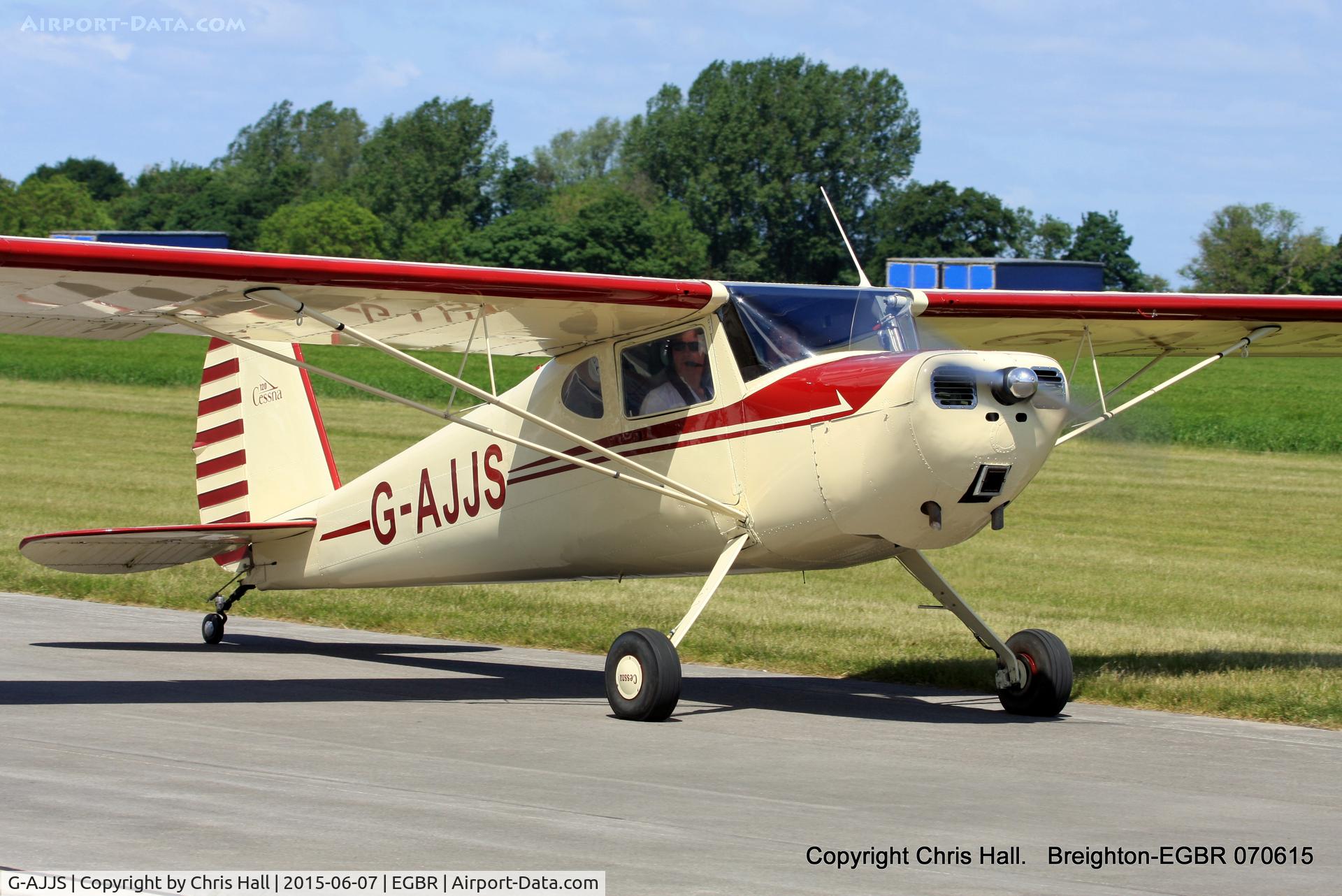 G-AJJS, 1947 Cessna 120 C/N 13047, at Breighton's Summer fly in