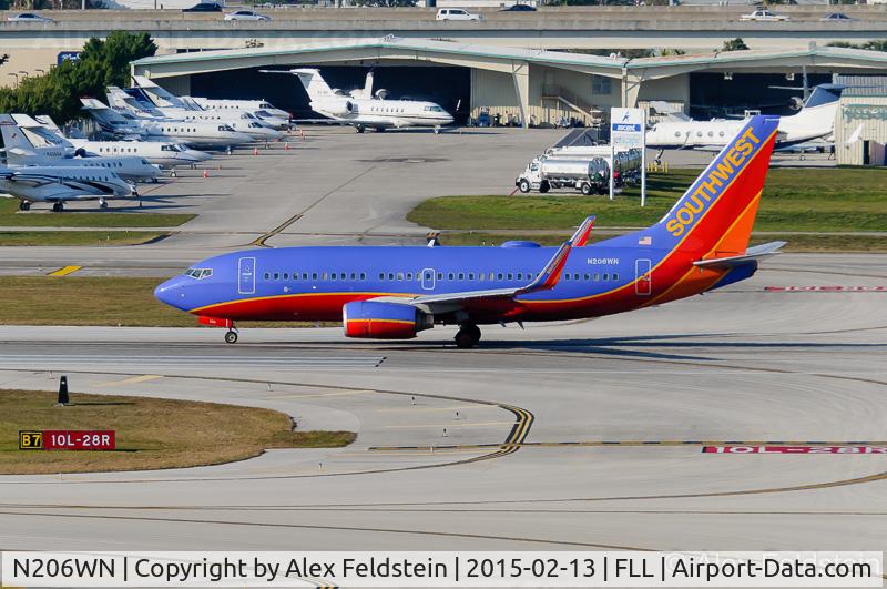 N206WN, 2005 Boeing 737-7H4 C/N 34011, Ft. Lauderdale