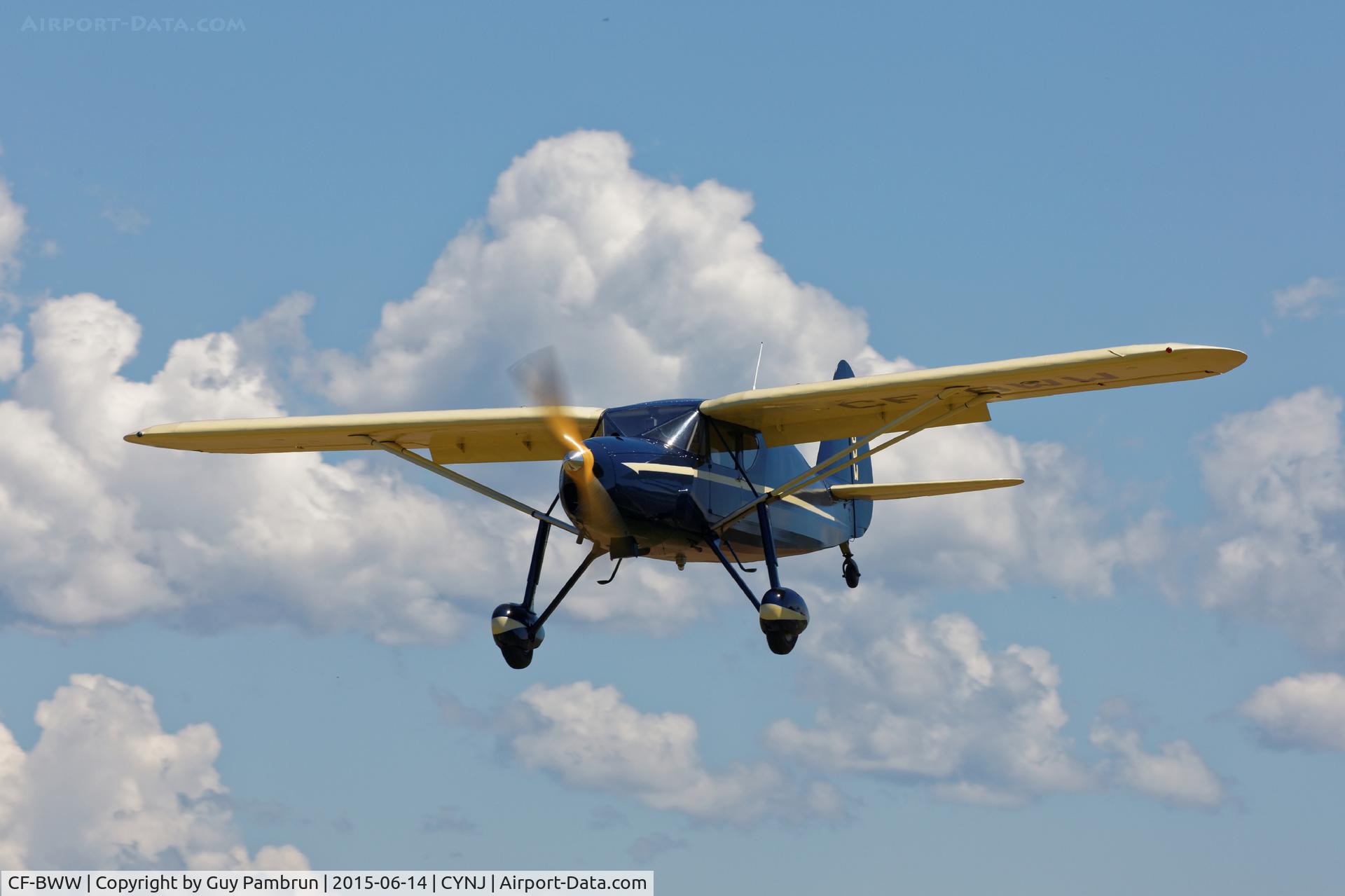 CF-BWW, 1938 Fairchild 24K C/N 3304, Landing