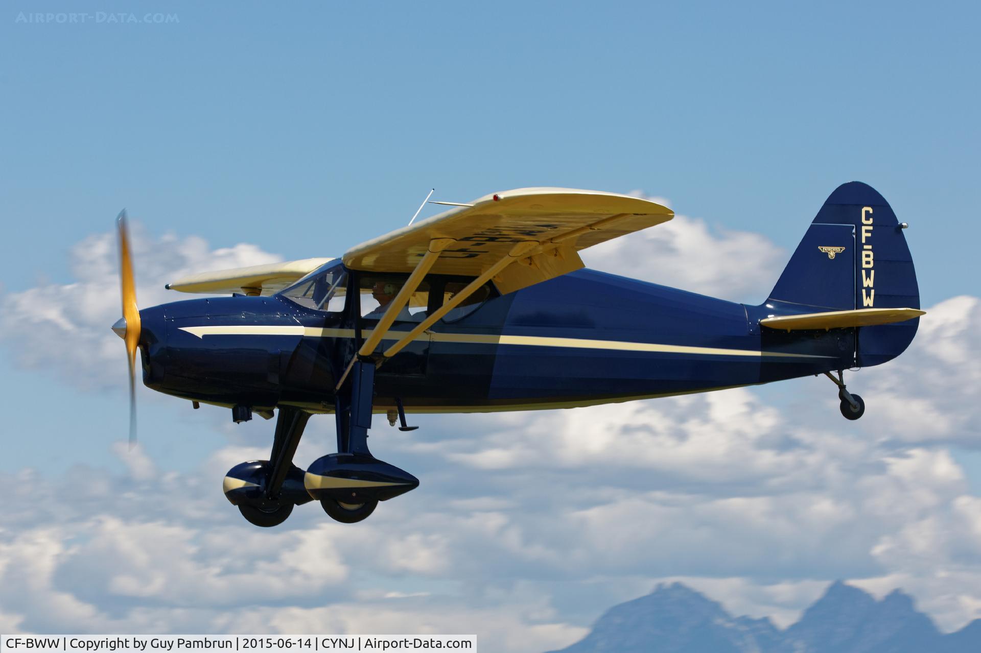 CF-BWW, 1938 Fairchild 24K C/N 3304, Landing