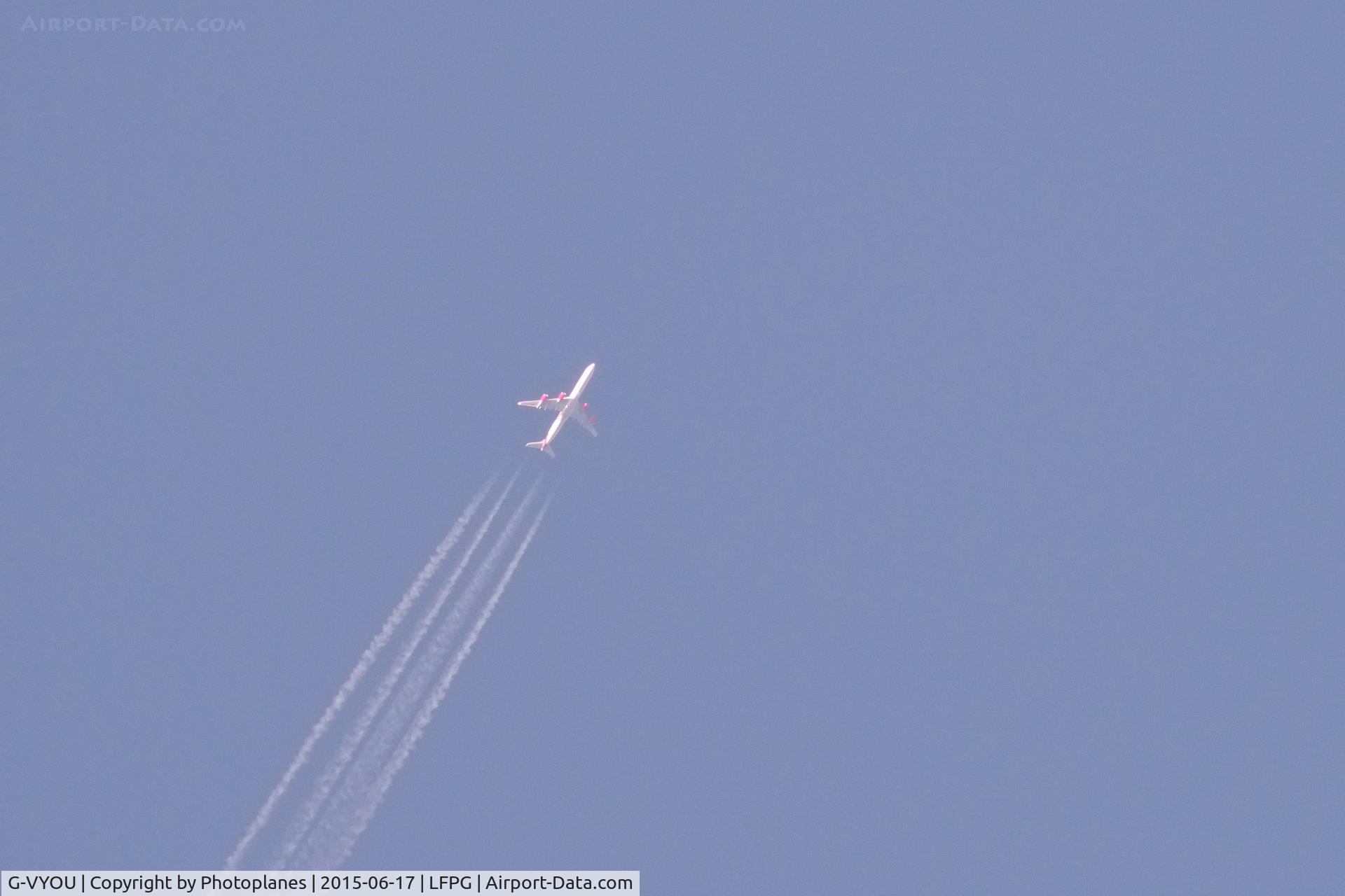 G-VYOU, 2006 Airbus A340-642 C/N 765, Over the France
