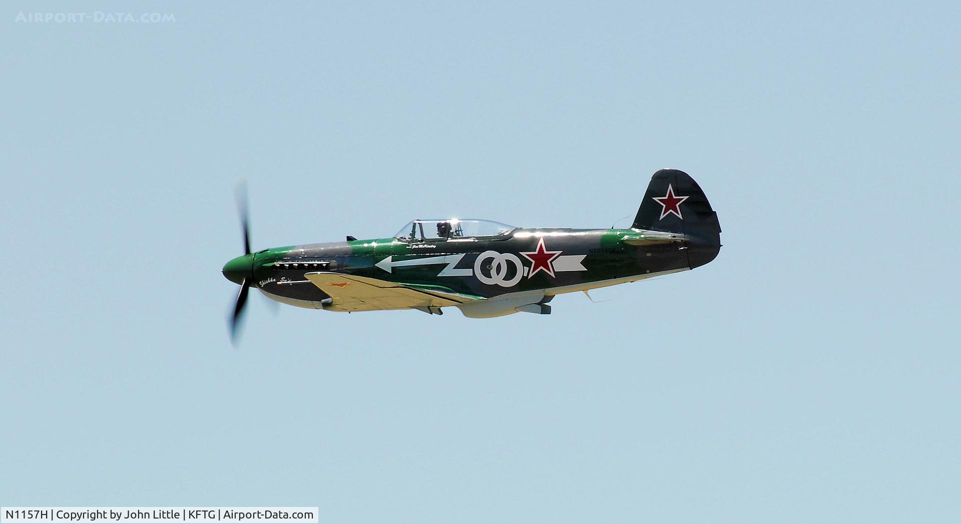 N1157H, 1994 Yakovlev Yak-9U-M C/N 0470402, Fly By Russian Design mix between Mustang and Spitifire