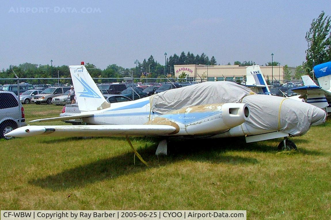 CF-WBW, 1963 Piper PA-30-160 Twin Comanche Twin Comanche C/N 30-90, Piper PA-30-160 Twin Comanche [30-90] Oshawa~C 25/06/2005. Cancelled as WFU.