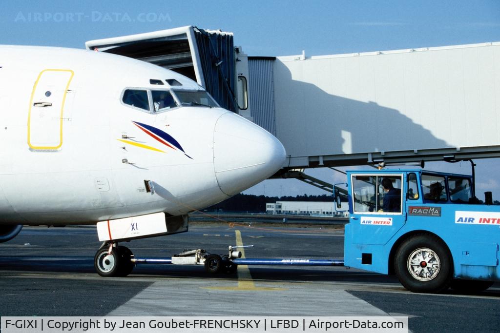 F-GIXI, 1987 Boeing 737-348F C/N 23809, Europ Airpost push to Venise (2001)