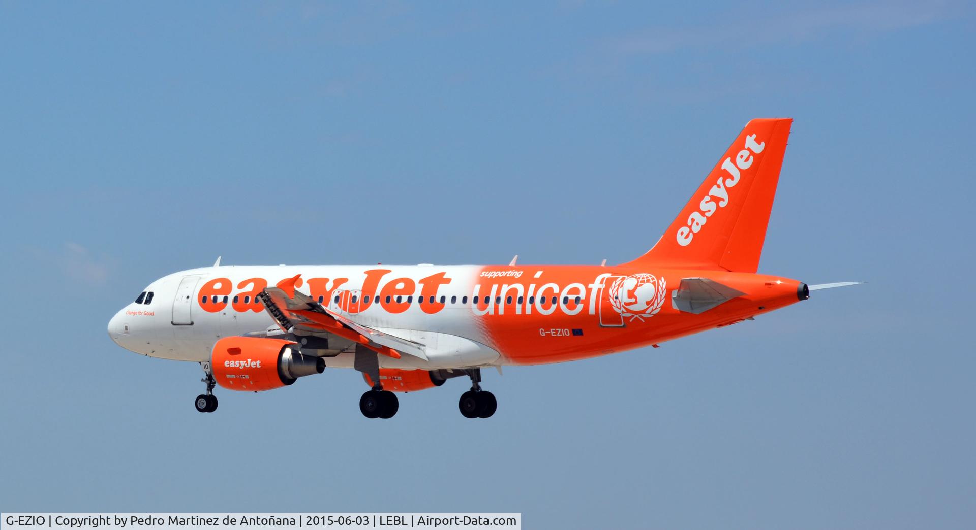 G-EZIO, 2005 Airbus A319-111 C/N 2512, El Prat Barcelona - España
