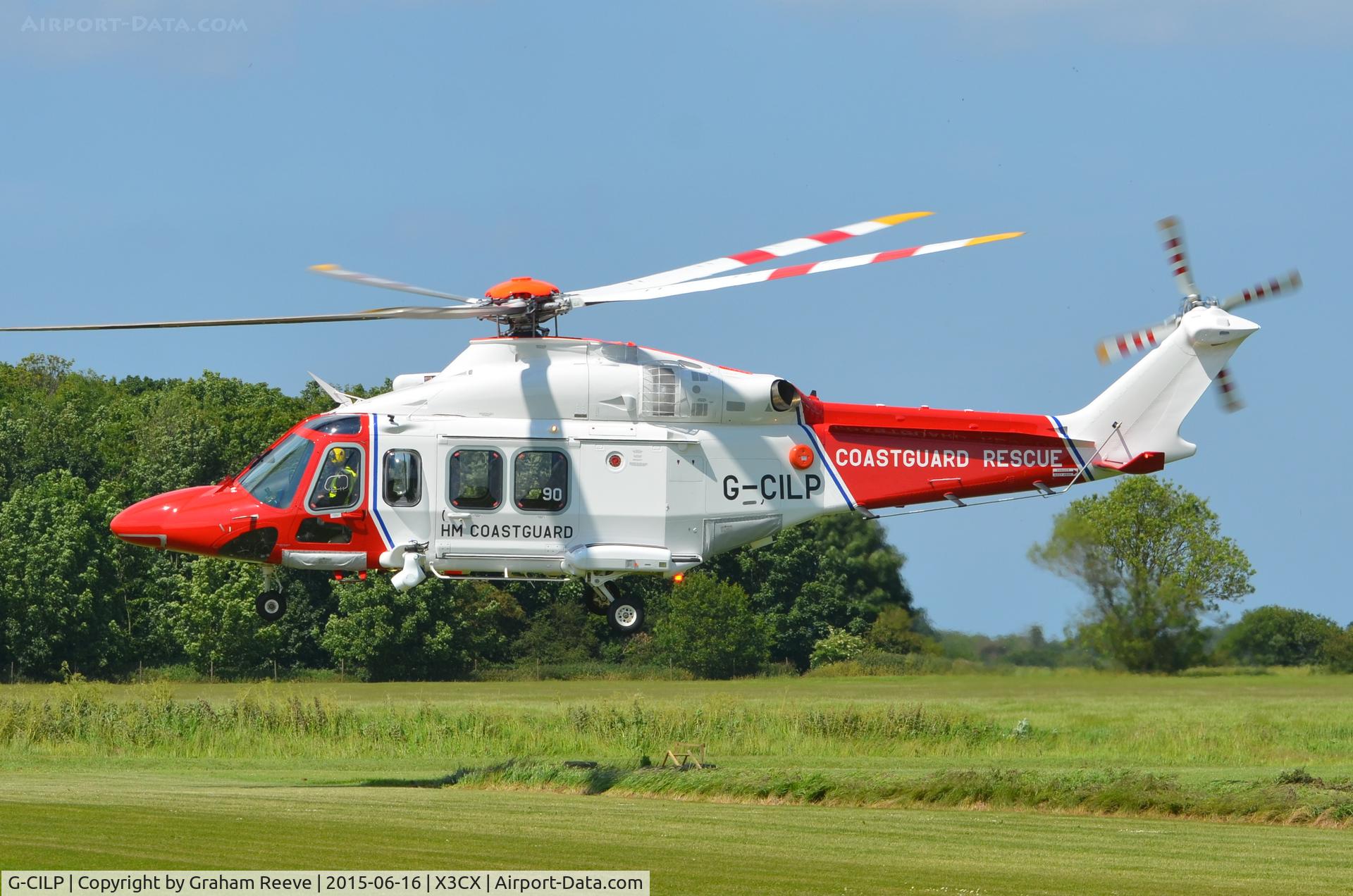 G-CILP, 2014 AgustaWestland AW-139 C/N 31590, Landing at Northrepps.