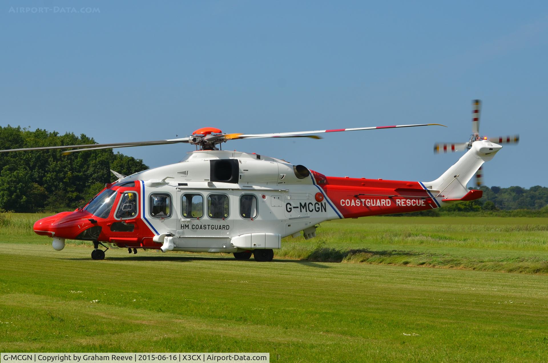 G-MCGN, 2014 AgustaWestland AW-189 C/N 92001, On the ground at Northrepps.